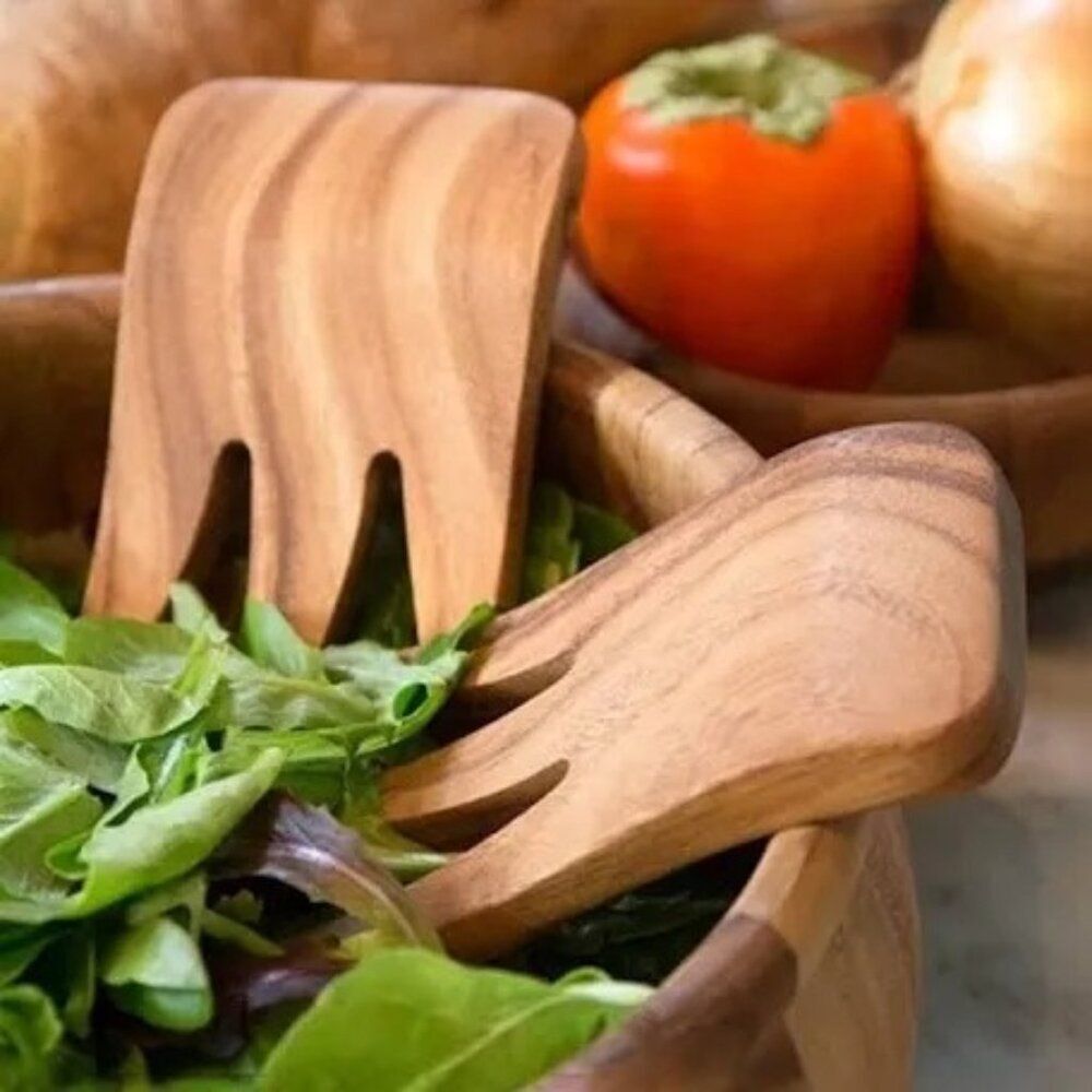 Pampered Chef Bamboo Salad Claw Set